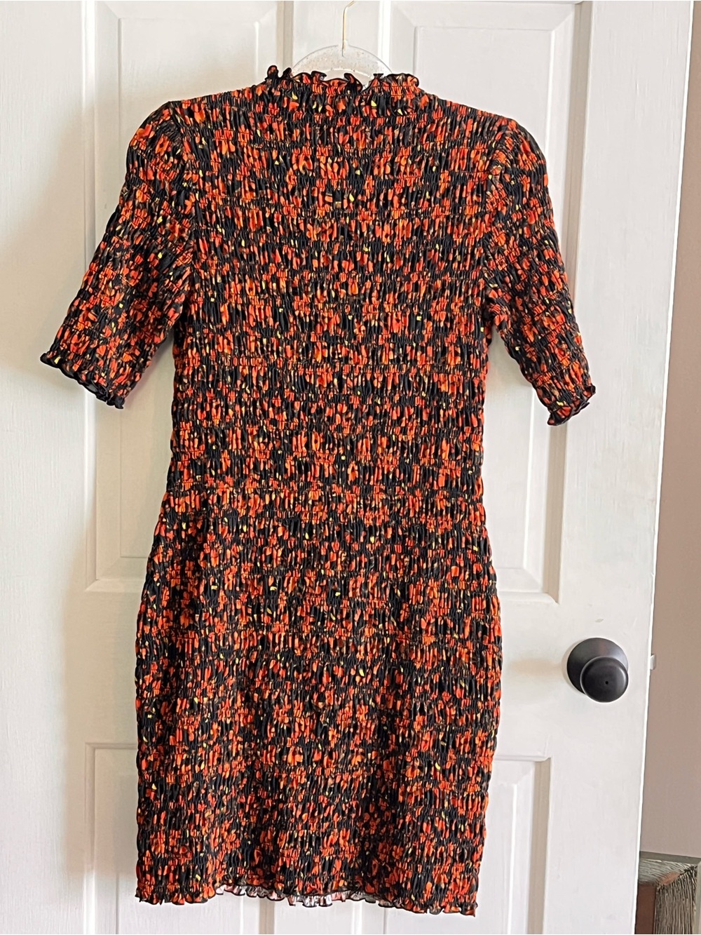 GAP Black Dress with Orange Floral Print